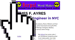 Desktop Screenshot of jfrancisayres.com